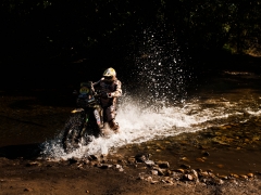 O piloto de moto David Casteu durante a 18a edicao do Rally dos Sertoes 2010, quinta etapa, de Dianopolis (TO) a Palmas (TO). O evento tem inicio na cidade de Goiania (GO) no dia 11/08 e encerra no dia 20/08, na cidade de Fortaleza (CE). Dianopolis/TO, Brasil - 15/08/2010. Foto: Theo Ribeiro / Theo Ribeiro / Fotoarena